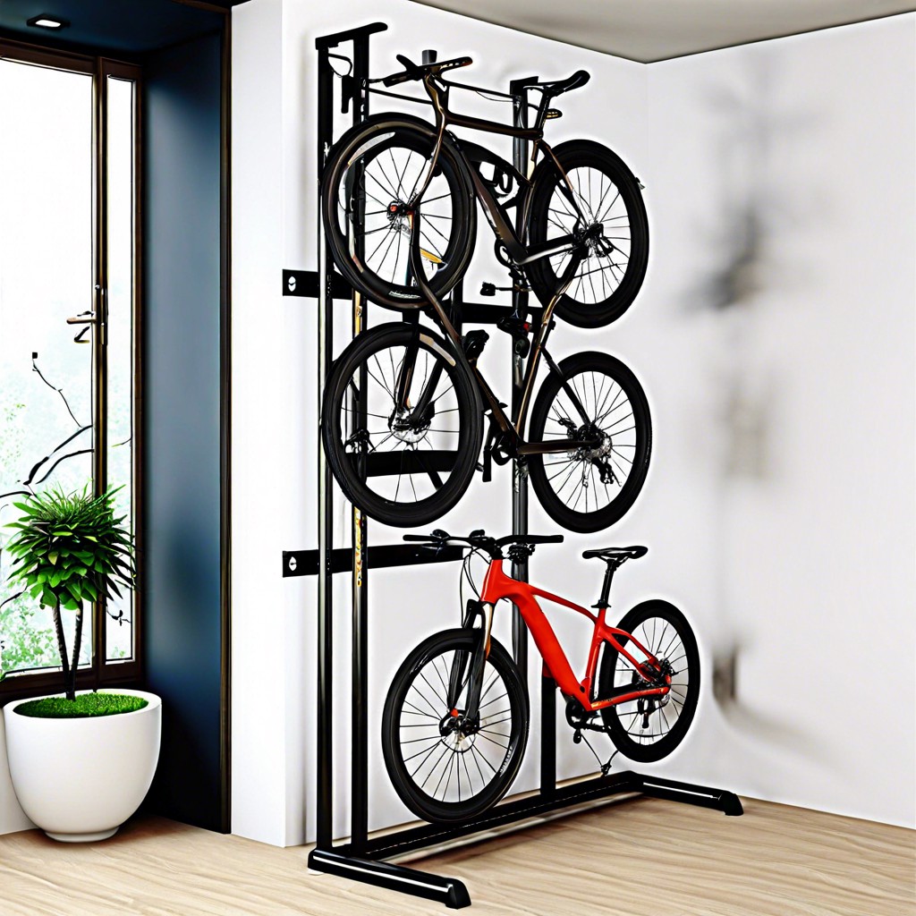 vertical bike rack