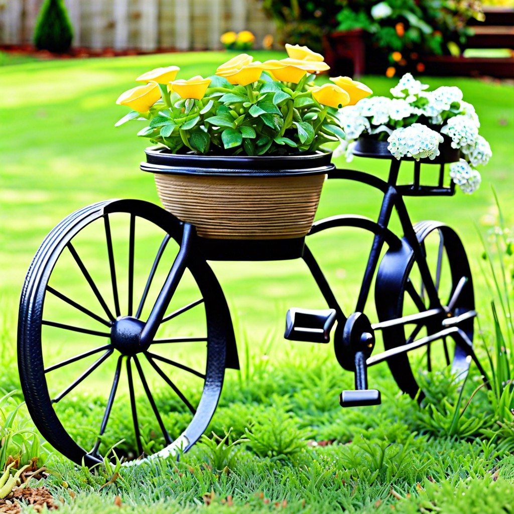 vintage bicycle planter