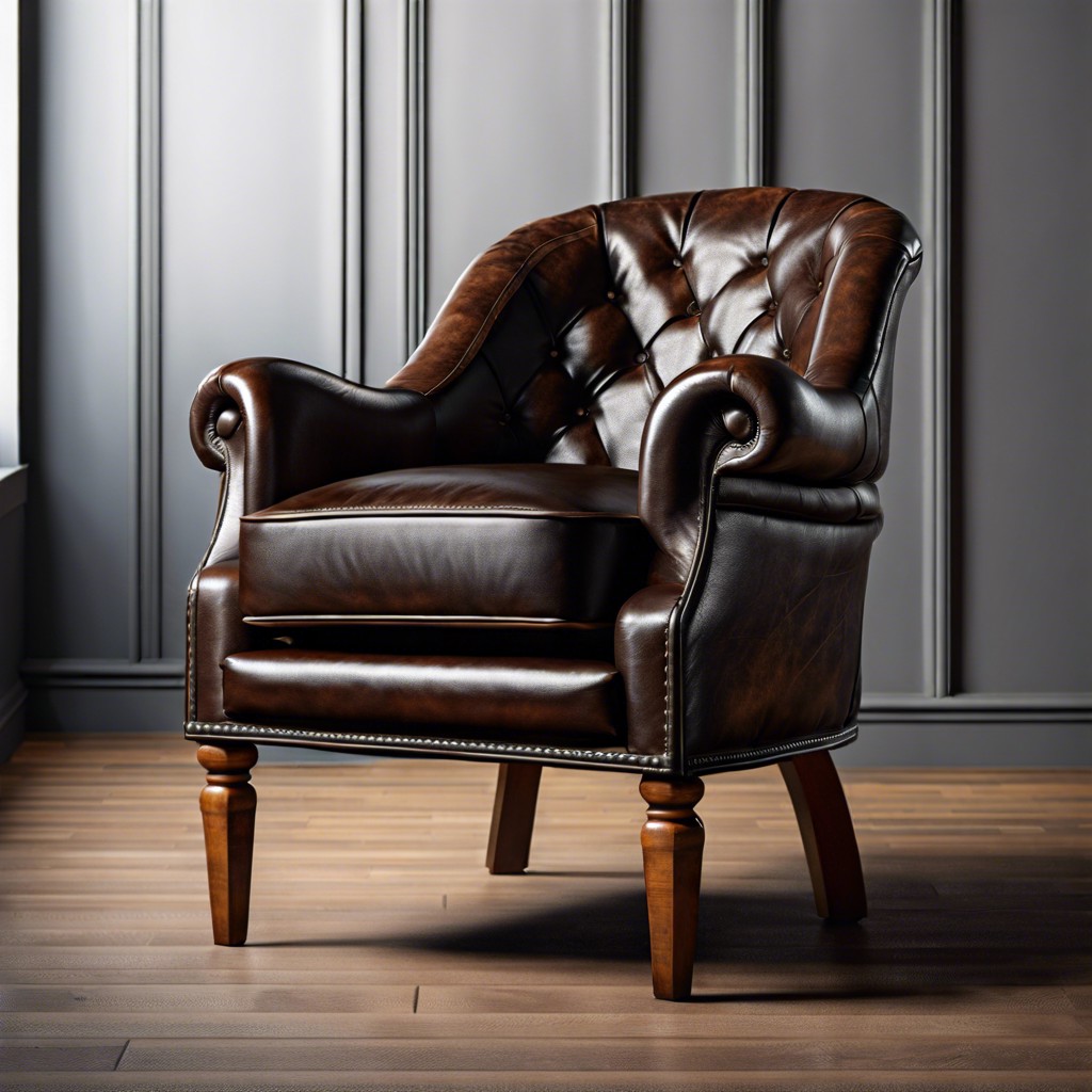 vintage leather armchairs