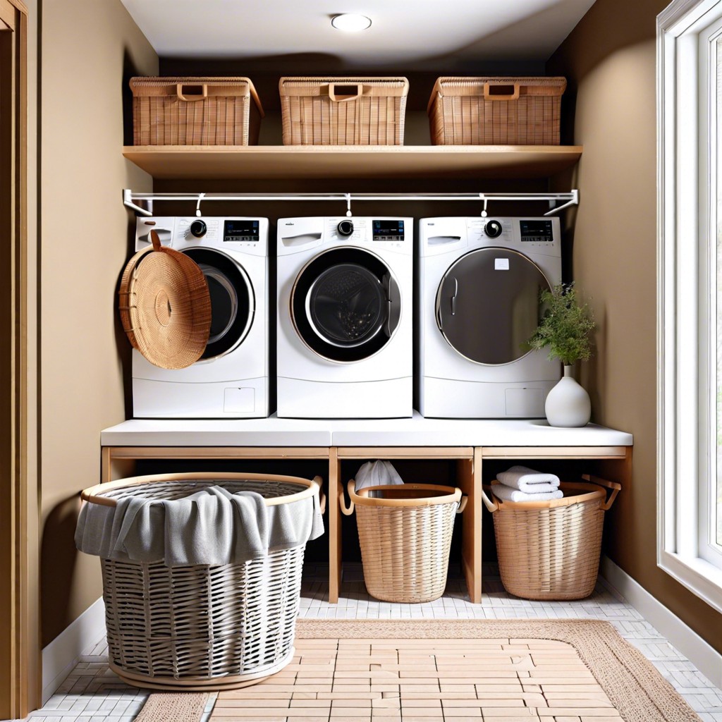 wicker baskets for sorting