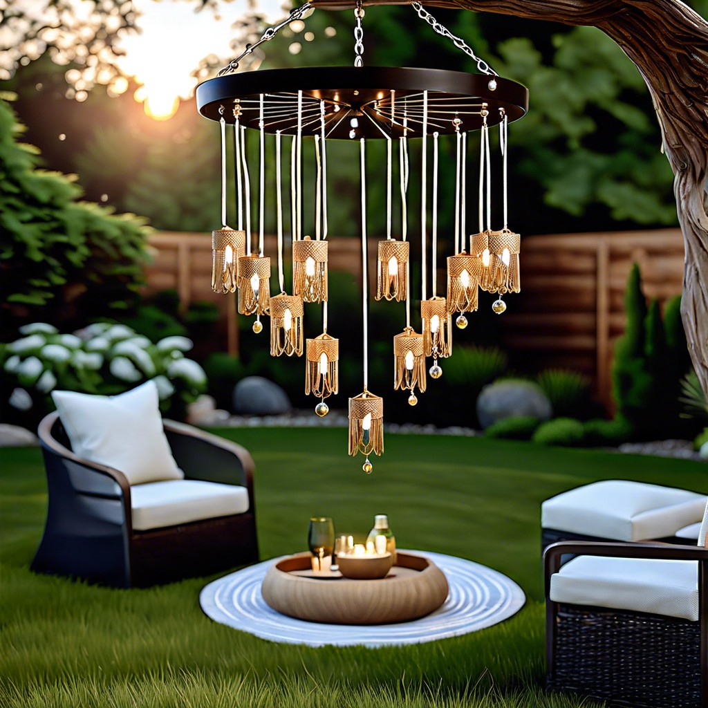 wind chime chandelier