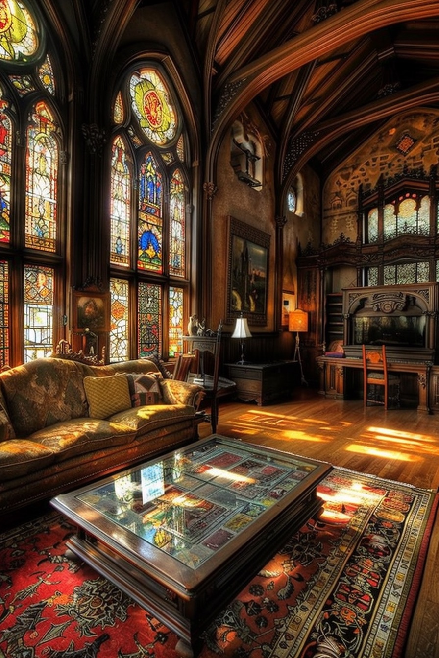 neo gothic room mosaics