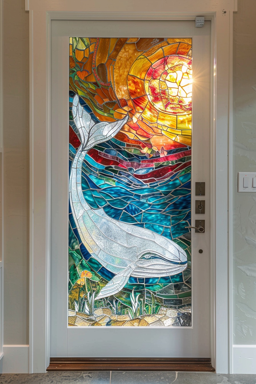 door whale mosaic