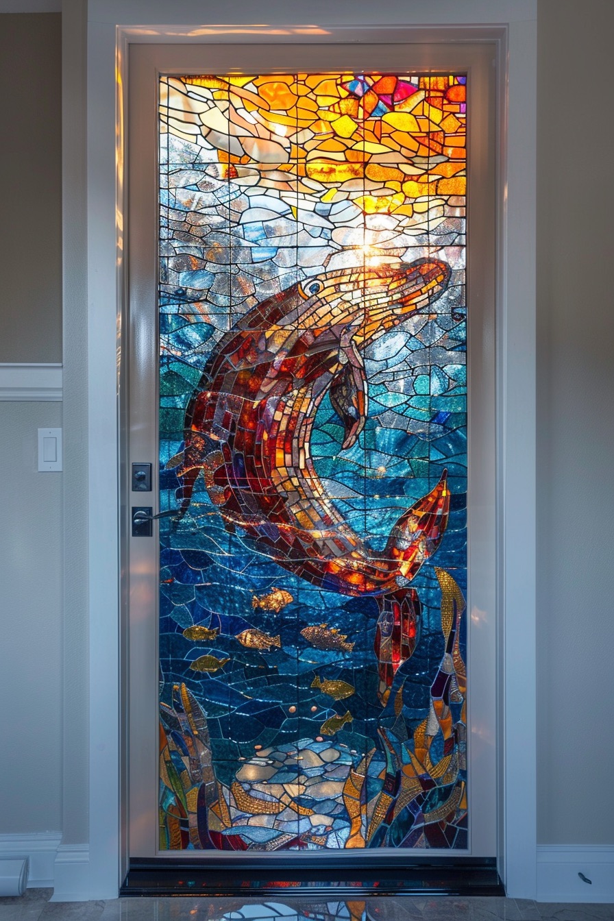 whale mosaic