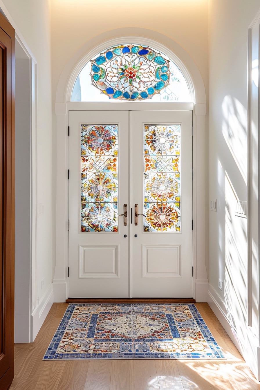 door moroccan stained glass