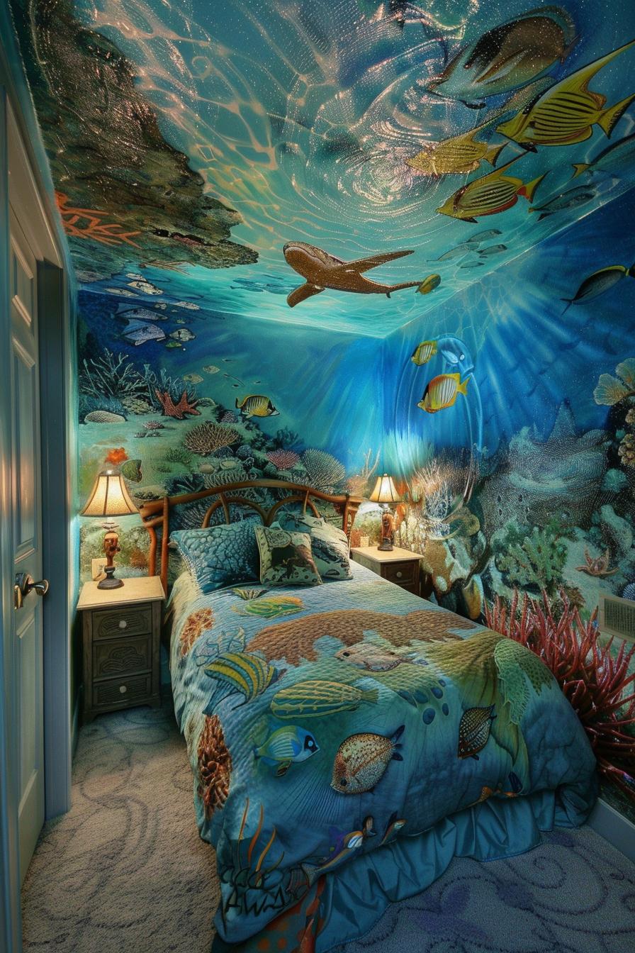 aquarium mural