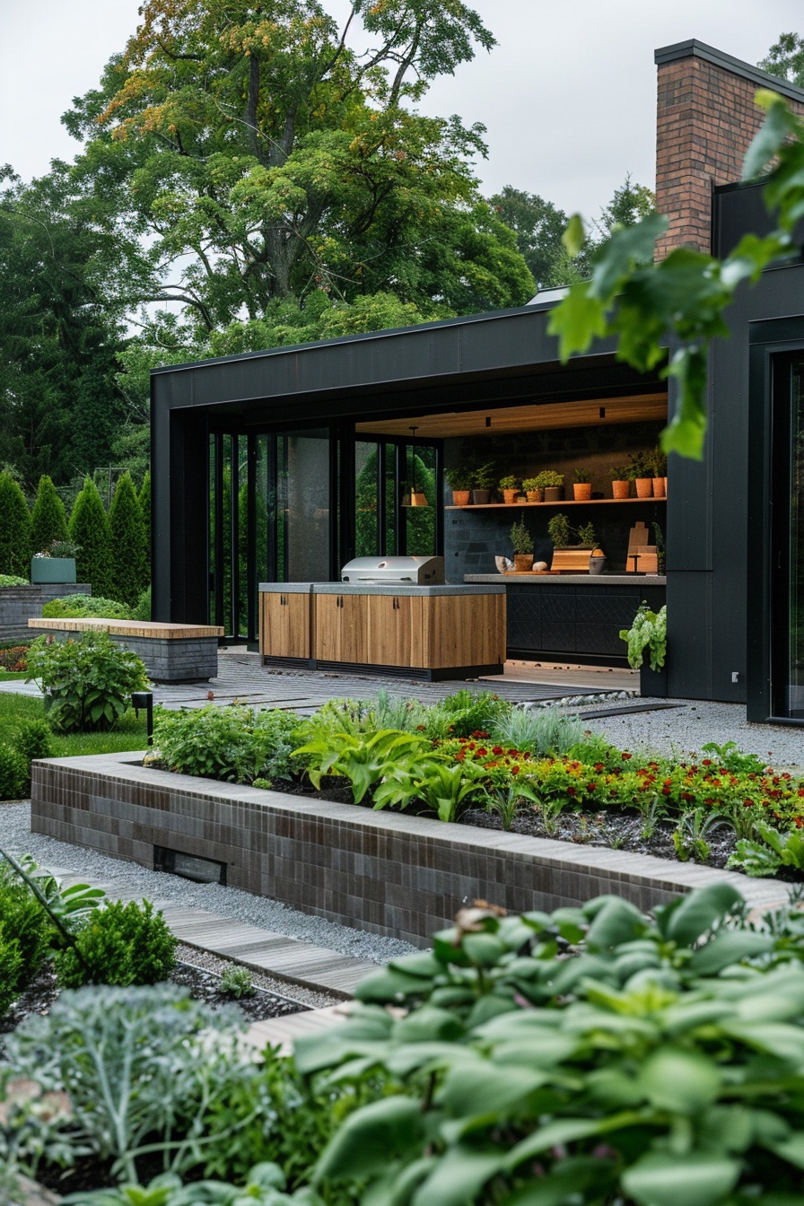 landscaping design outdoor kitchen 2