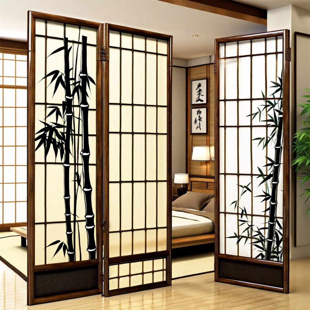 bamboo frame shoji screen