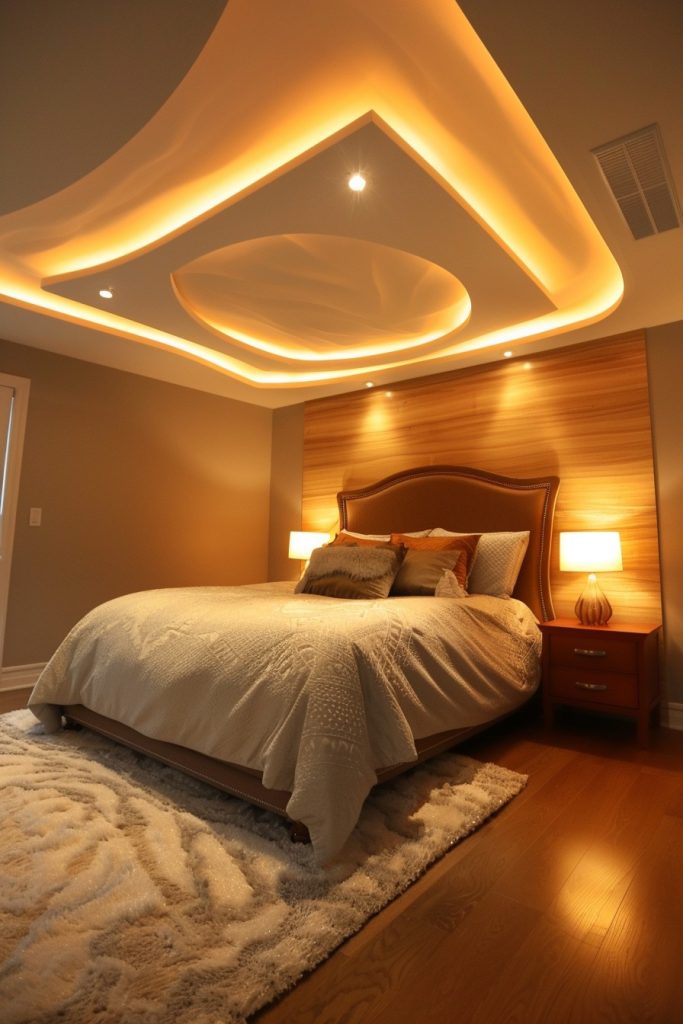 bedroom ceiling led lighting