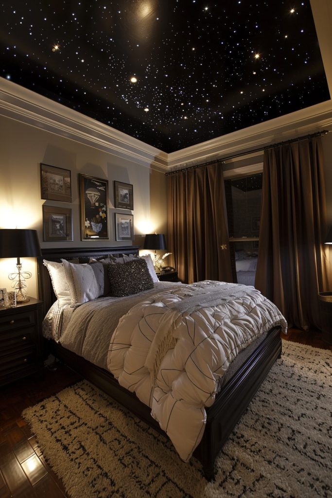 bedroom starry night ceiling