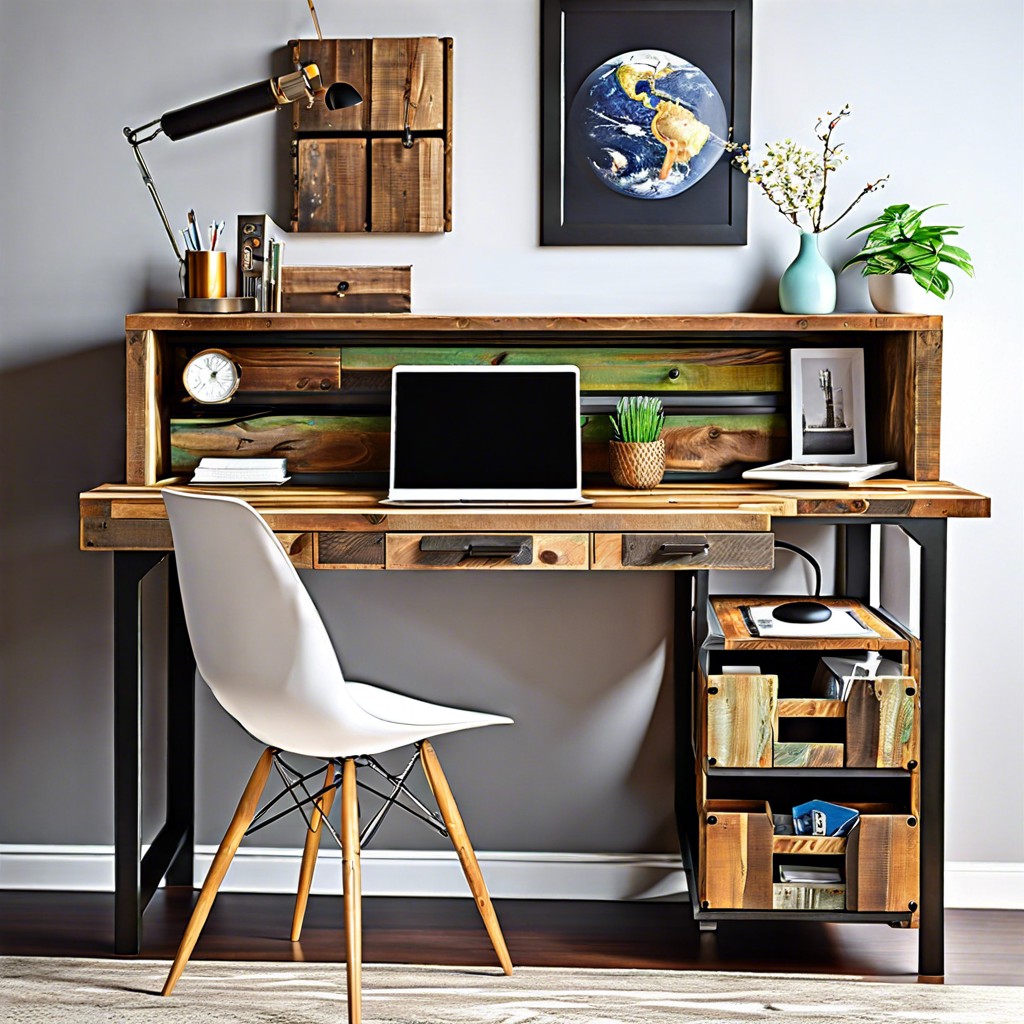 desk with storage