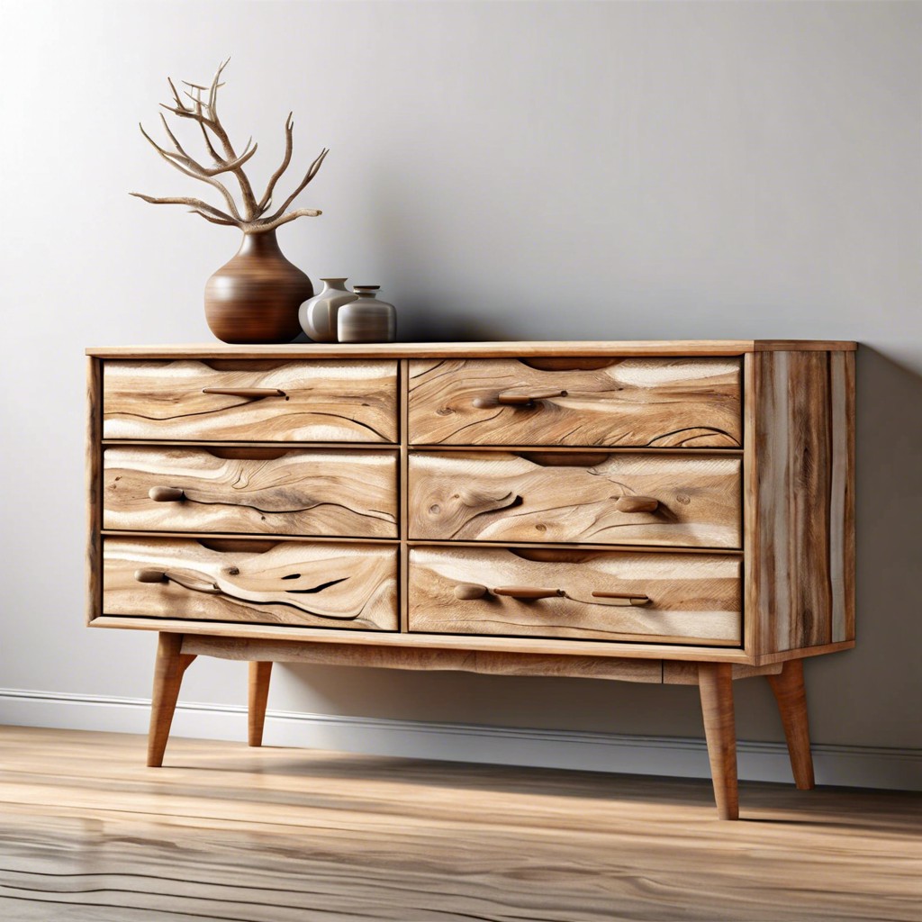 driftwood textured dresser