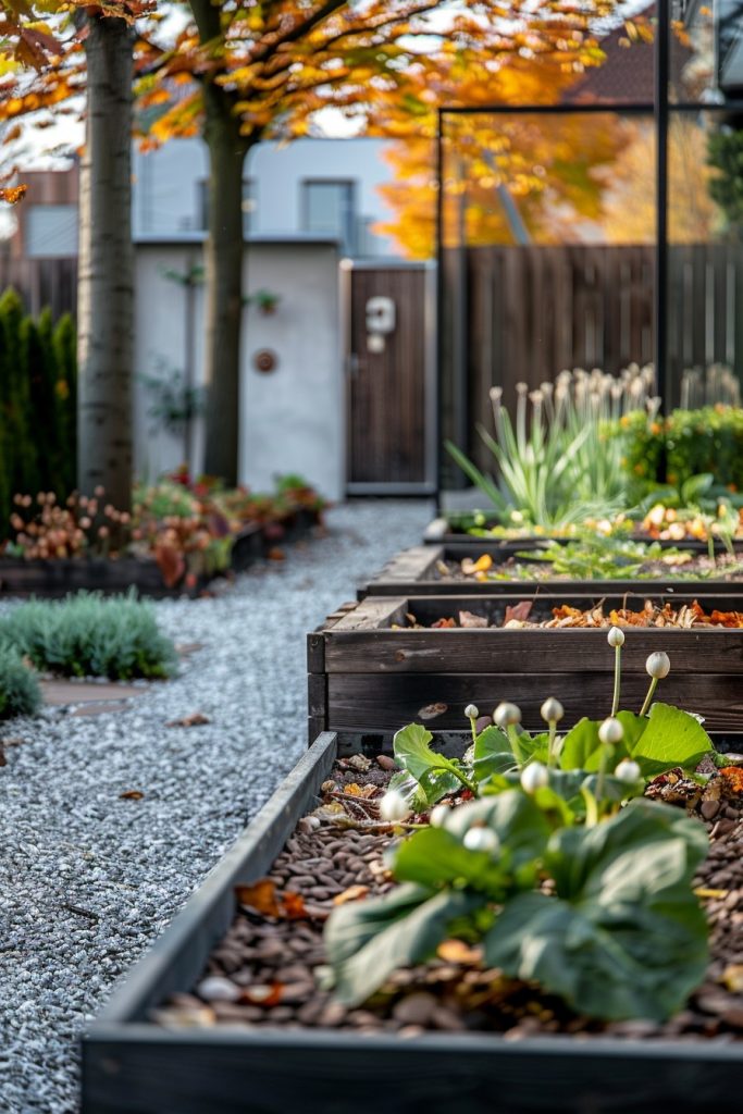 garden beds garlic