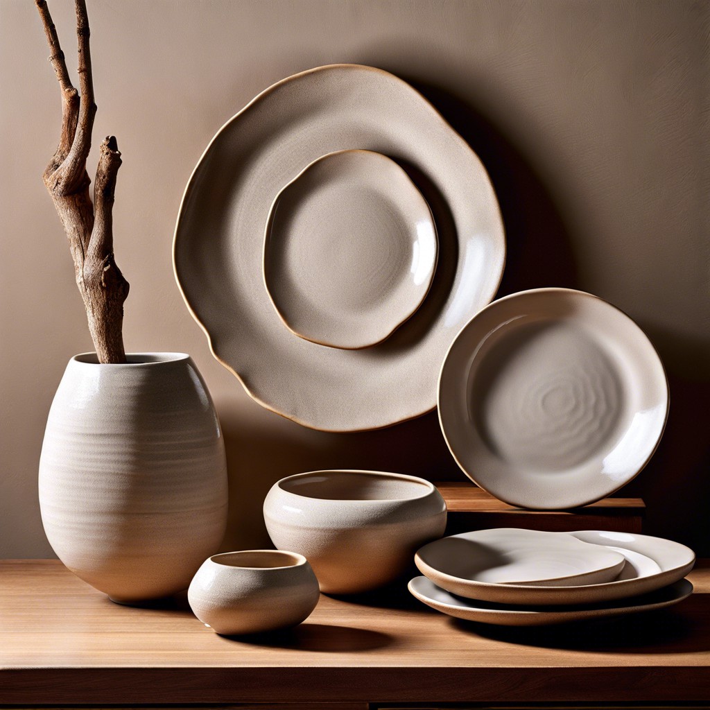 irregular shaped ceramic plates