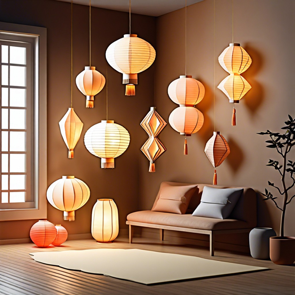 lanterns in different shapes