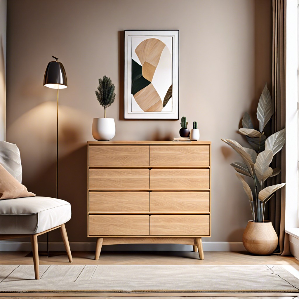 light oak minimalist dresser