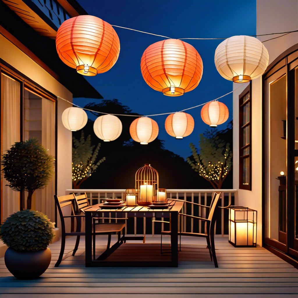 outdoor lantern patio