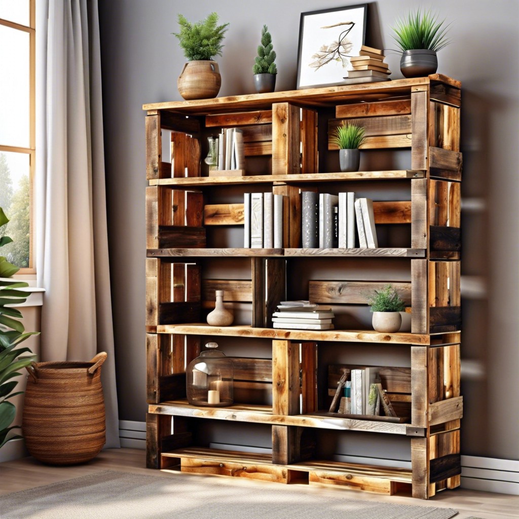 pallet bookshelf