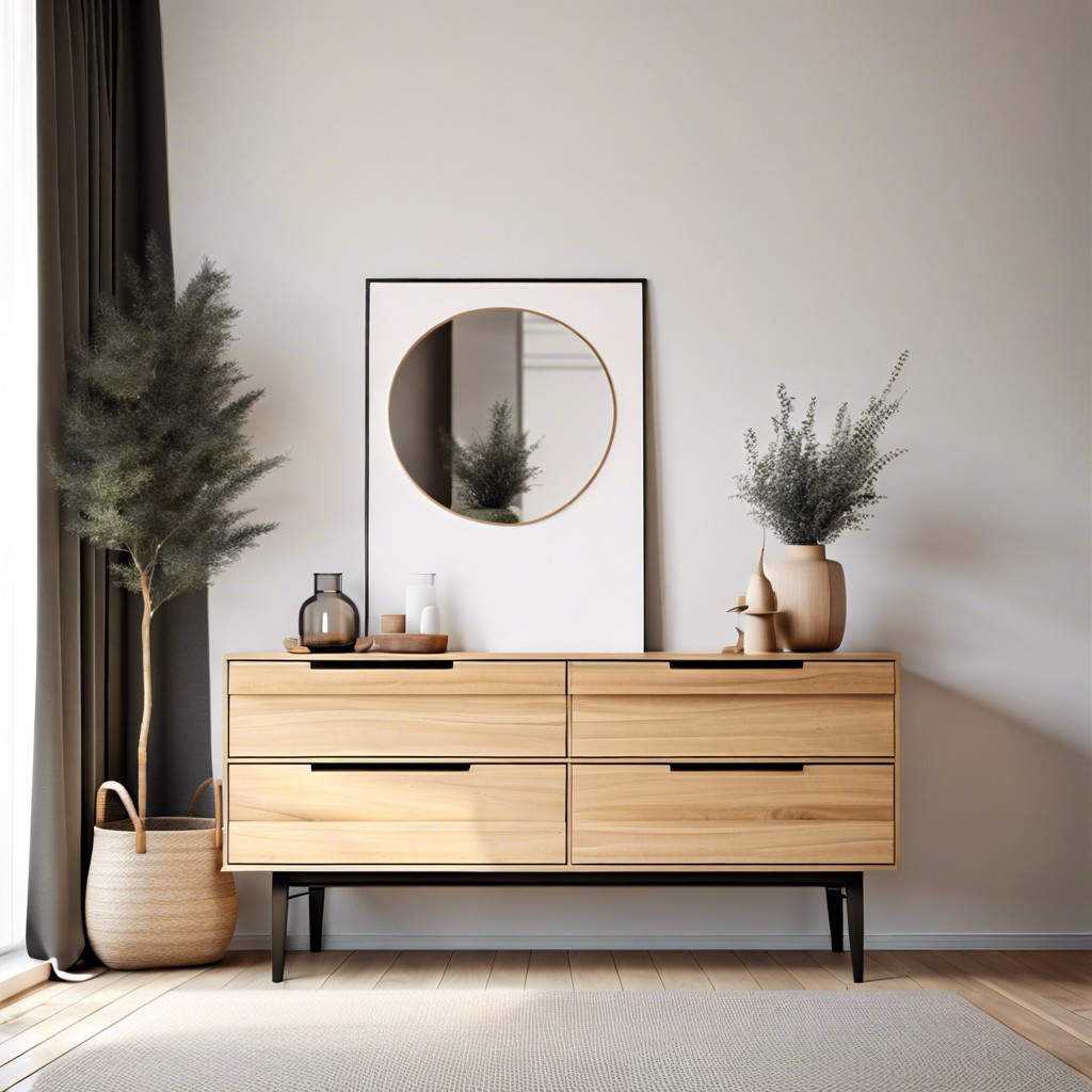 scandinavian style sleek dresser