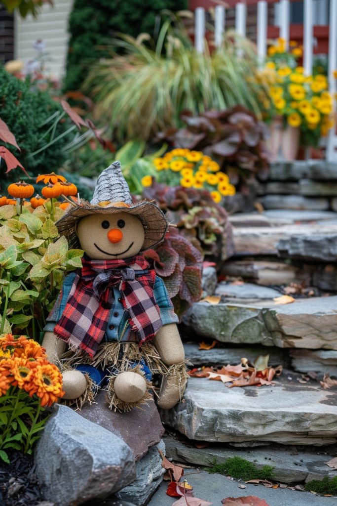 scarecrow backyard decor