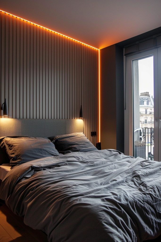 small bedroom led wall lighting