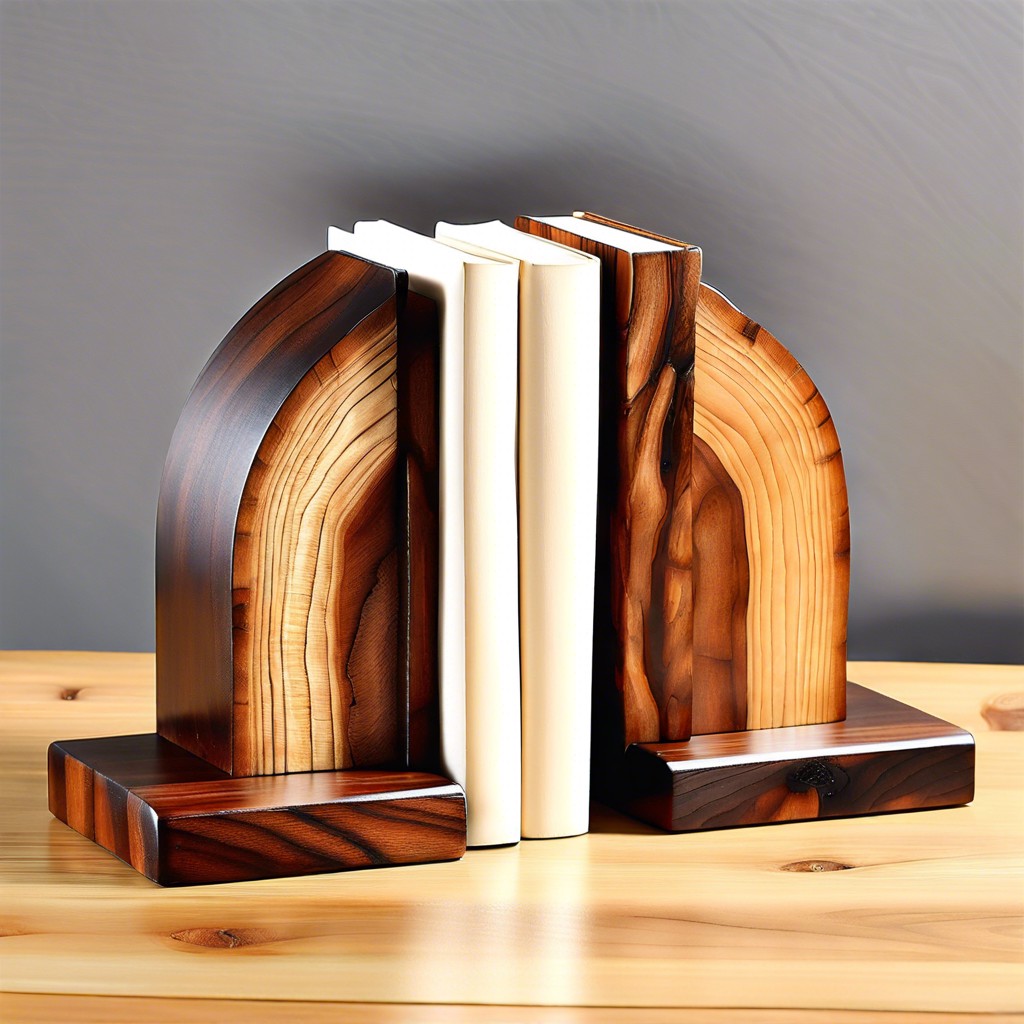timber bookends