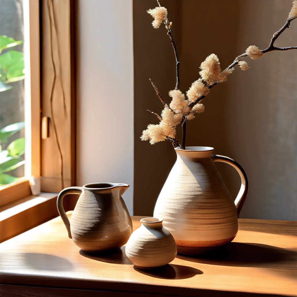 vintage inspired ceramic pitchers