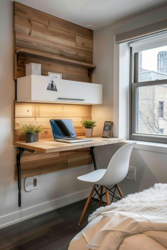 wall-mounted desk
