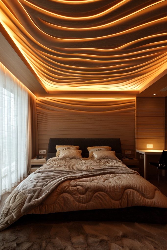 wave pattern with led