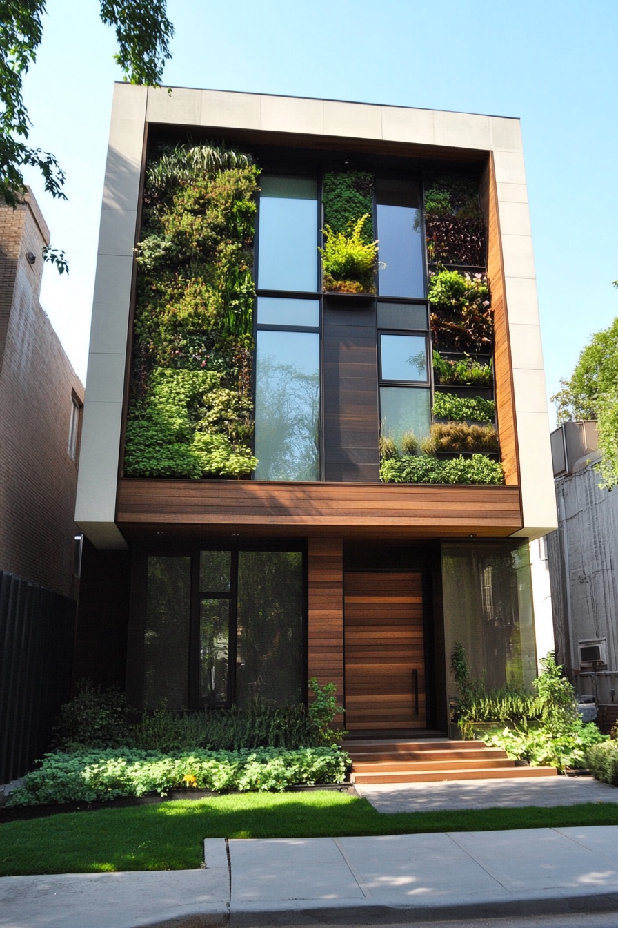 front yard design vertical garden 2