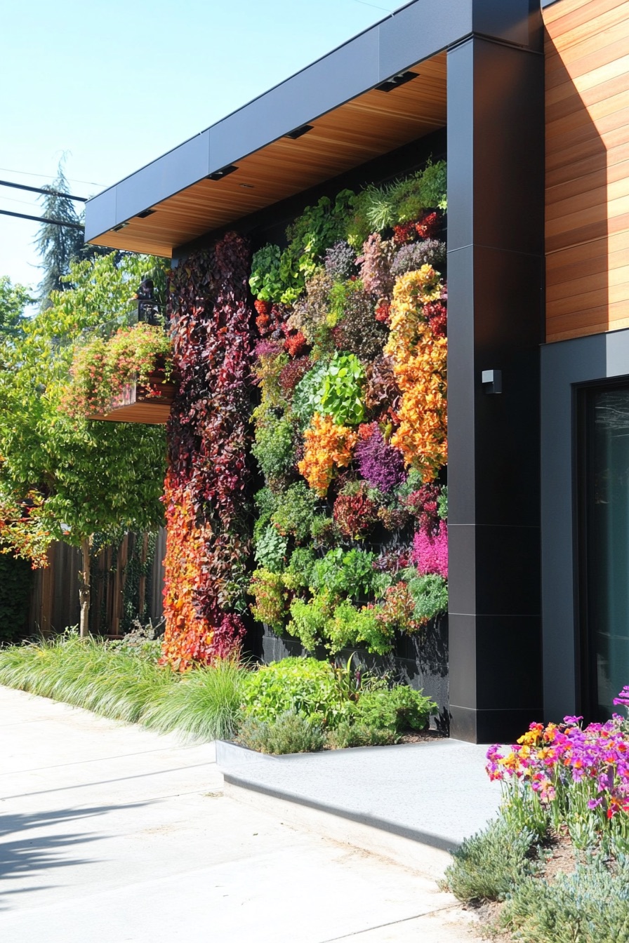 front yard design vertical garden 3