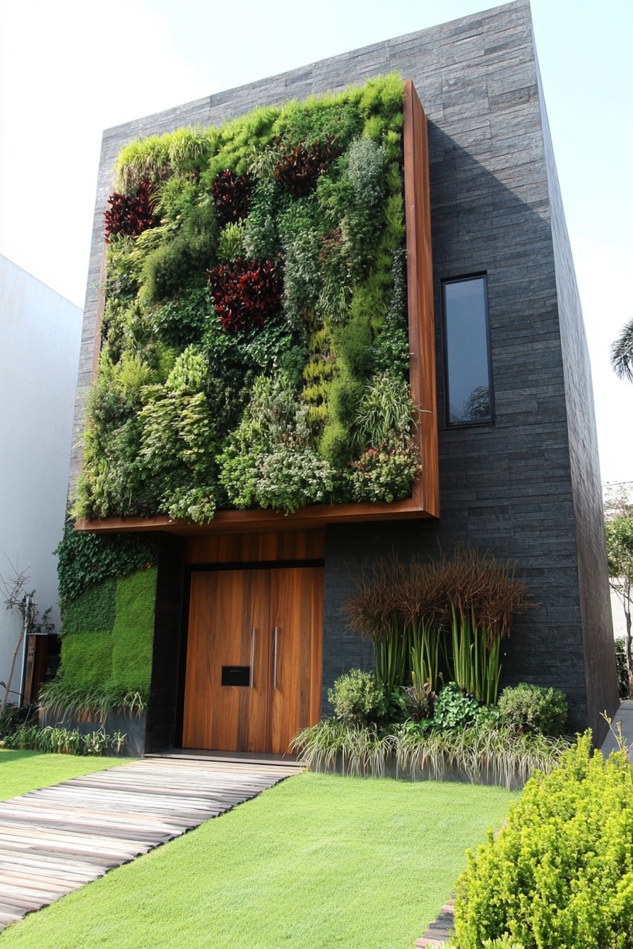 front yard design vertical garden 4