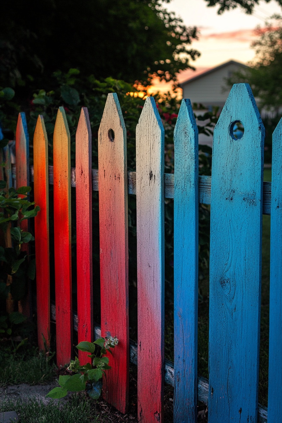 ombre fence 1