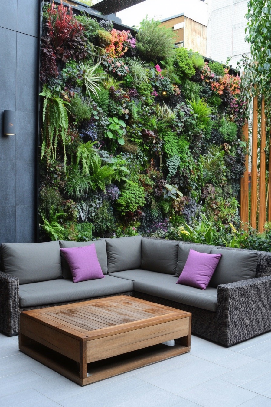 outdoor patio vertical garden 3