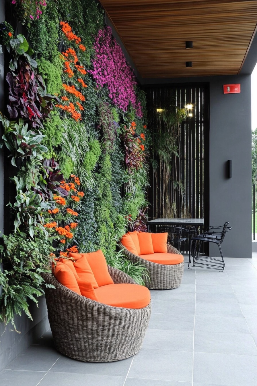 outdoor patio vertical garden 4