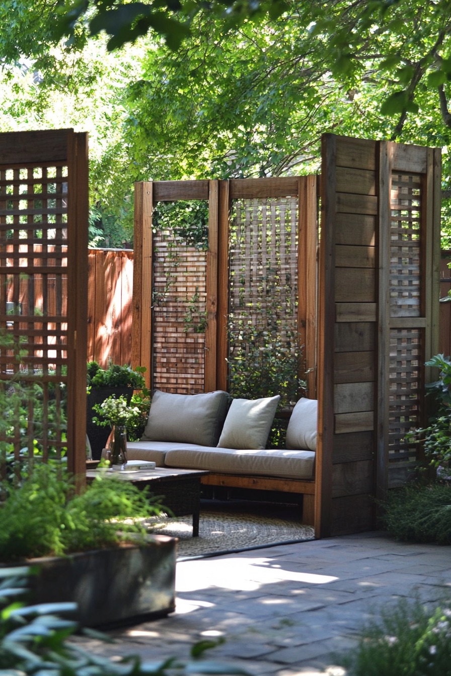 backyard privacy fence reclaimed doors 3
