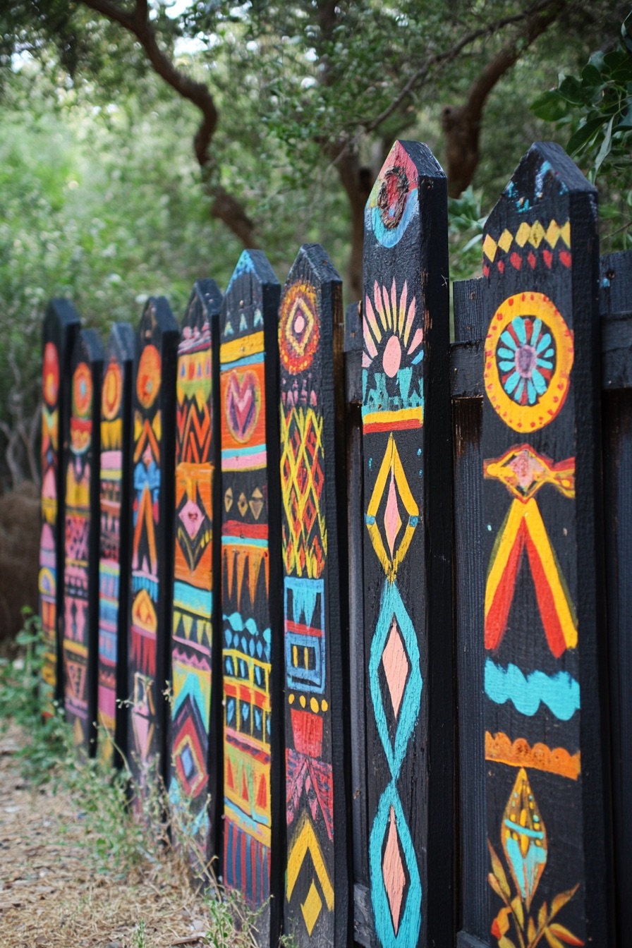 tribal color fence 3