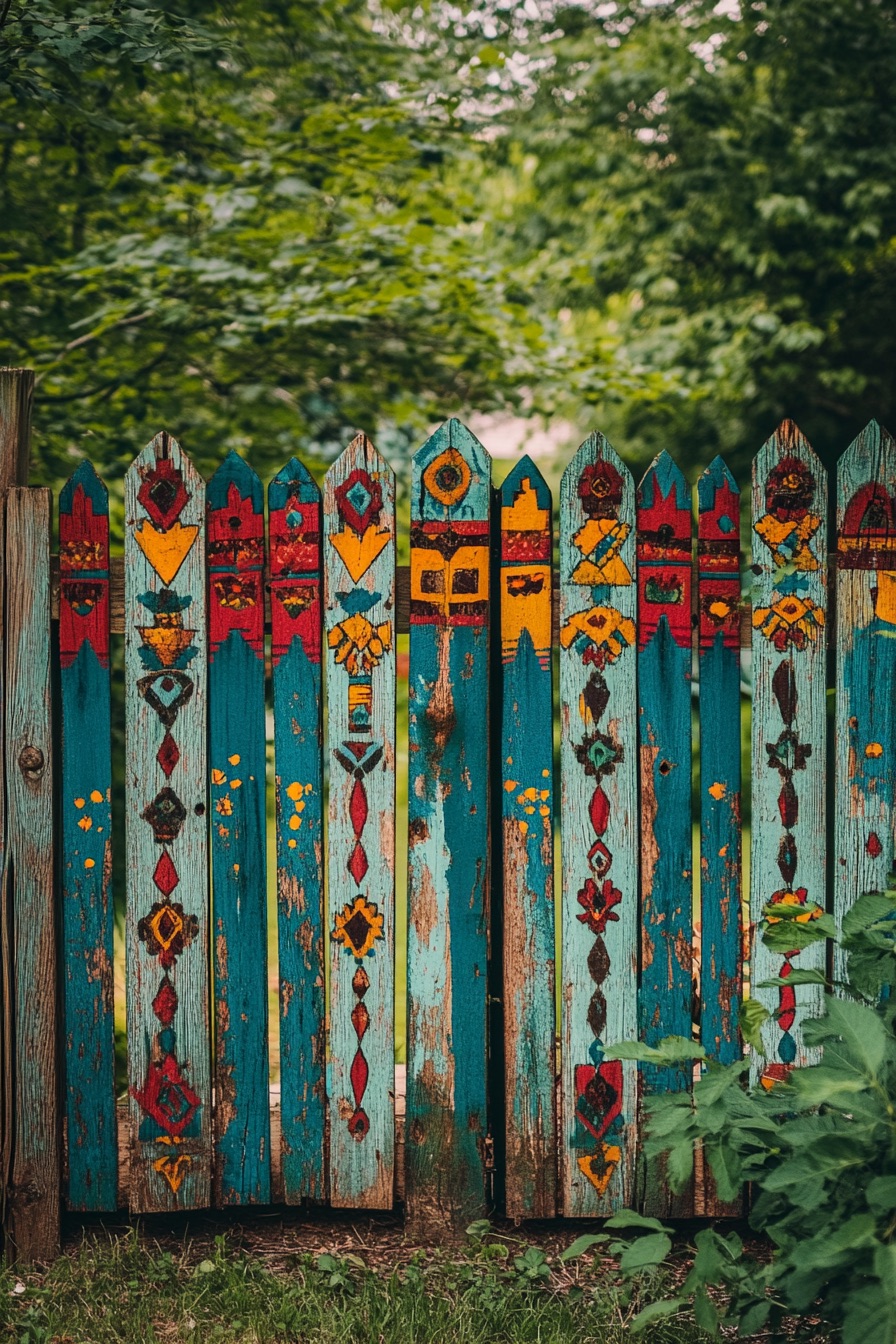 tribal color fence 4