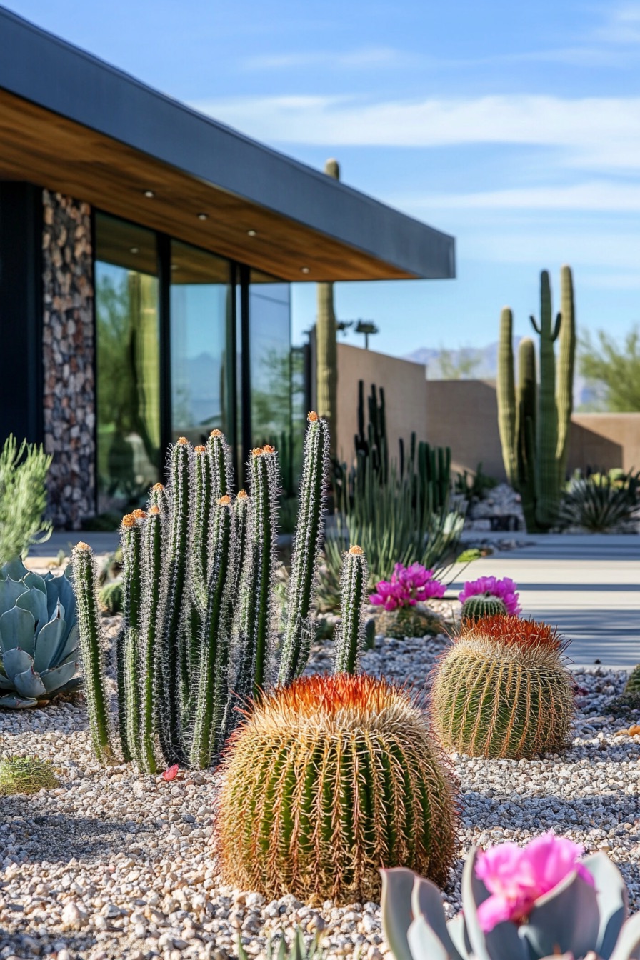 gravel garden cacti and succulents 2