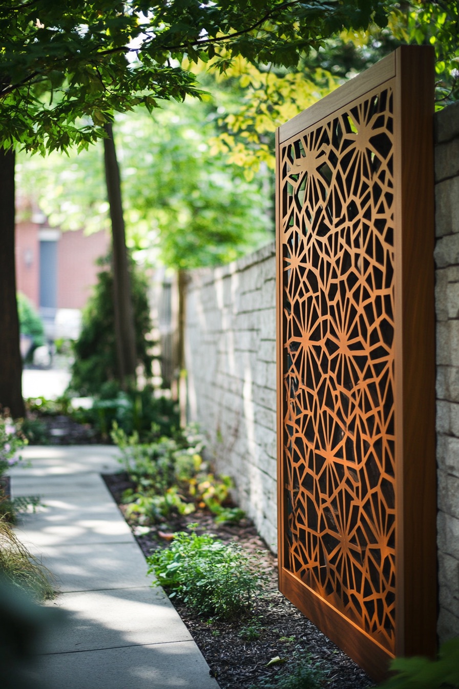 wooden fence geometric pattern 2