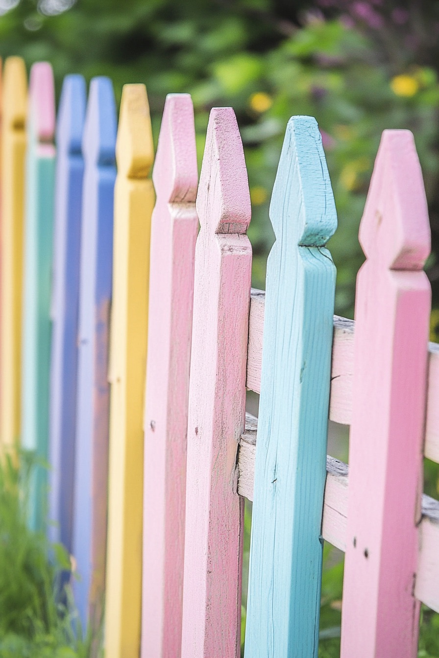 pastel color fence 1