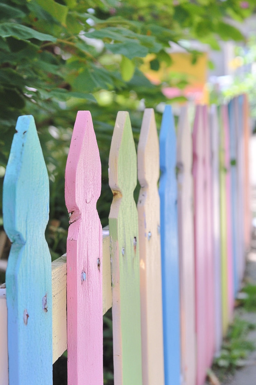 pastel color fence 2