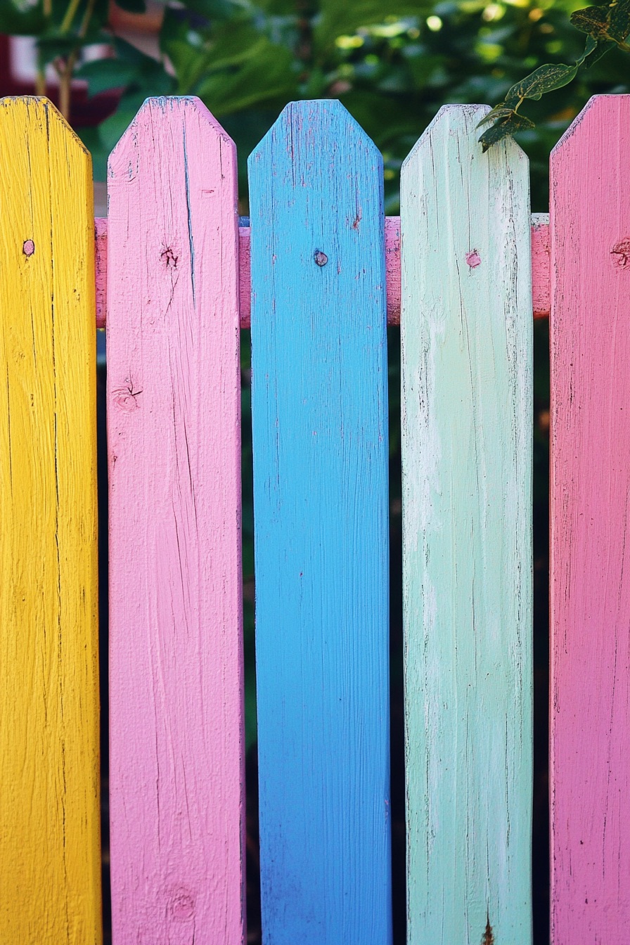 pastel color fence 3