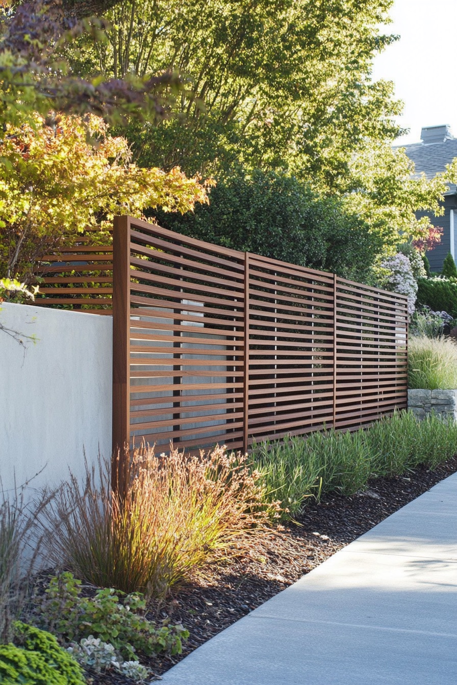 wooden fence horizontal 1