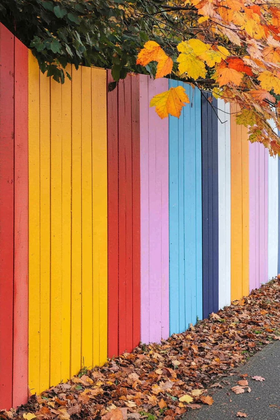 geometric color fence 2