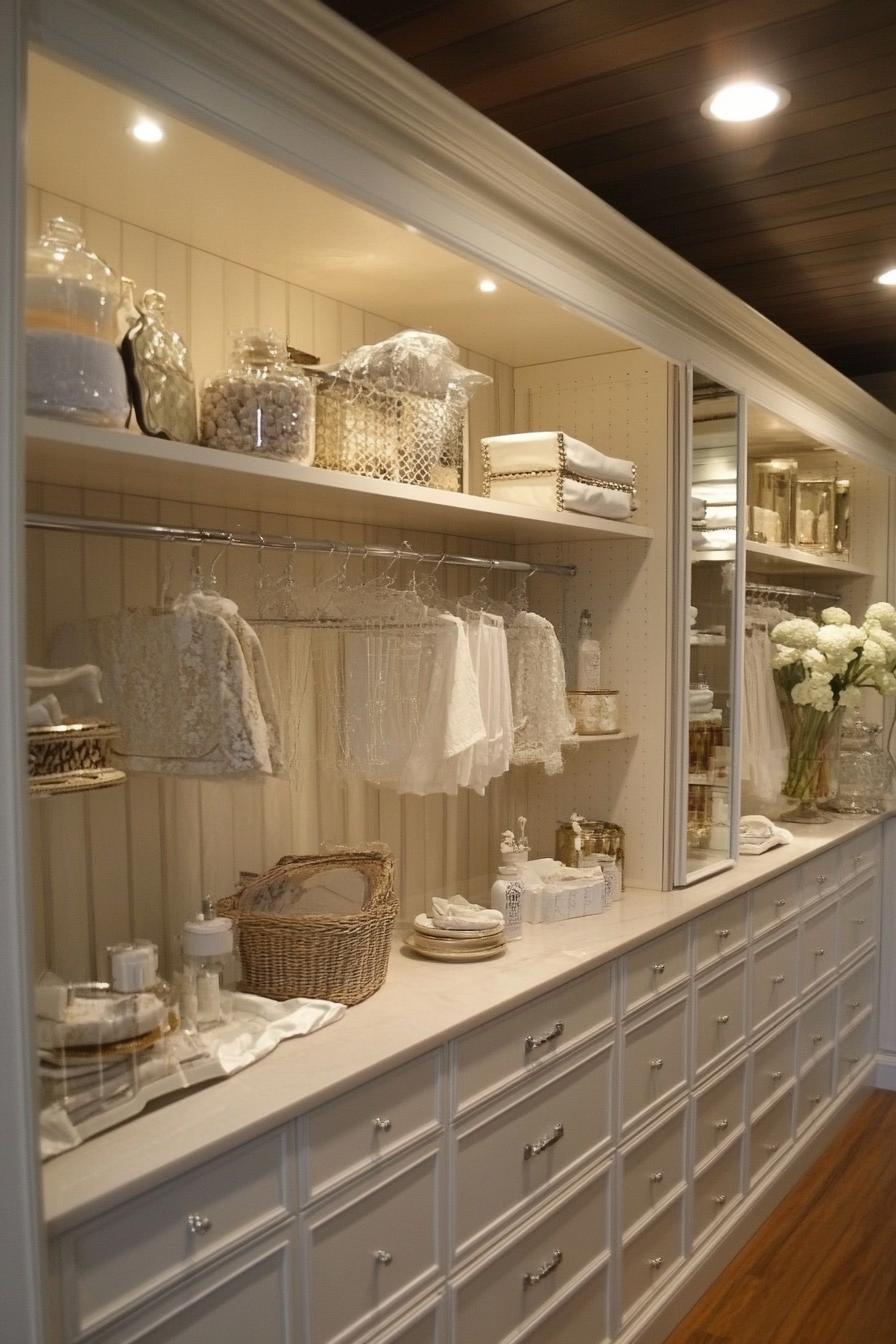 chic bedroom closet organizer 1