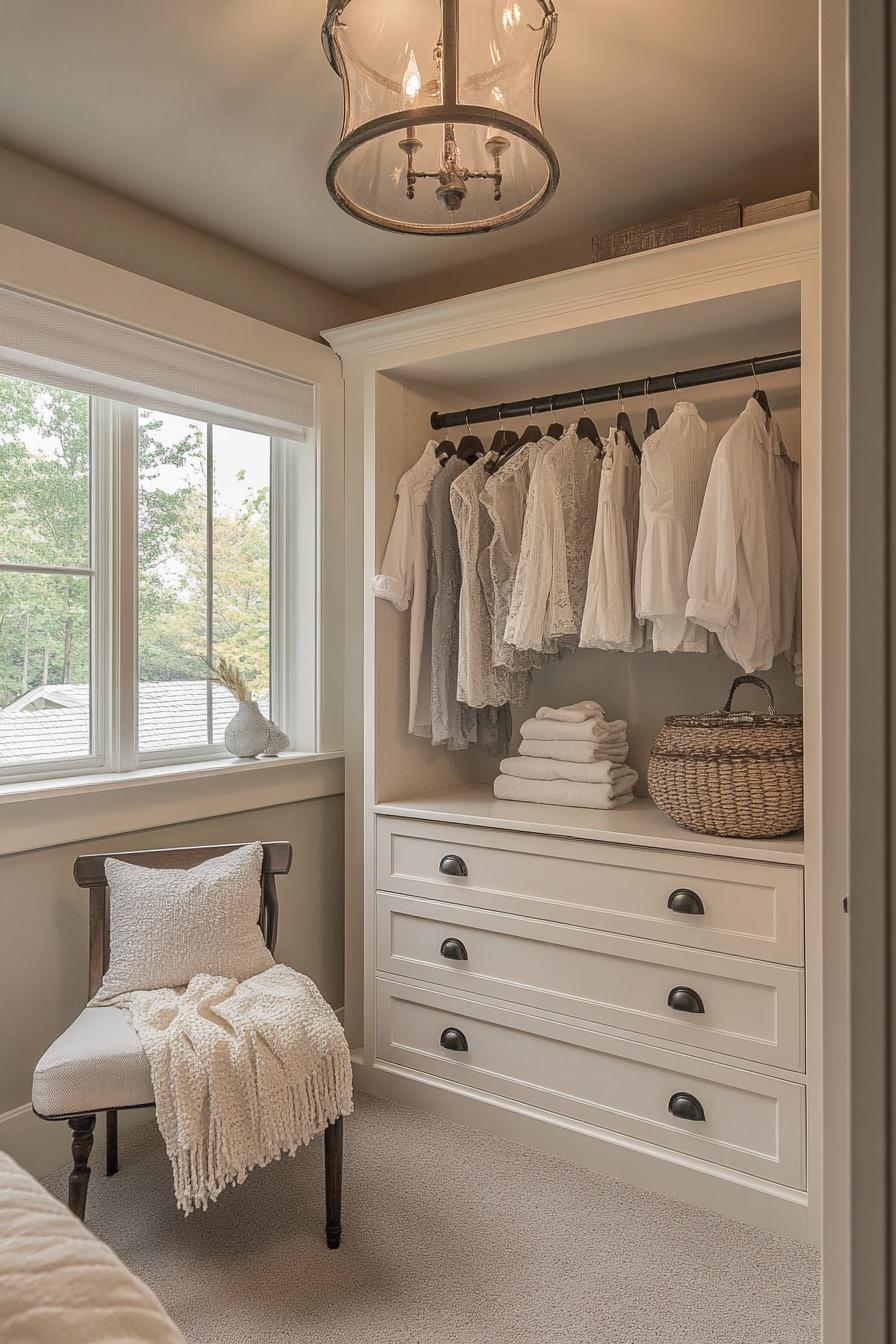 chic bedroom closet organizer 3