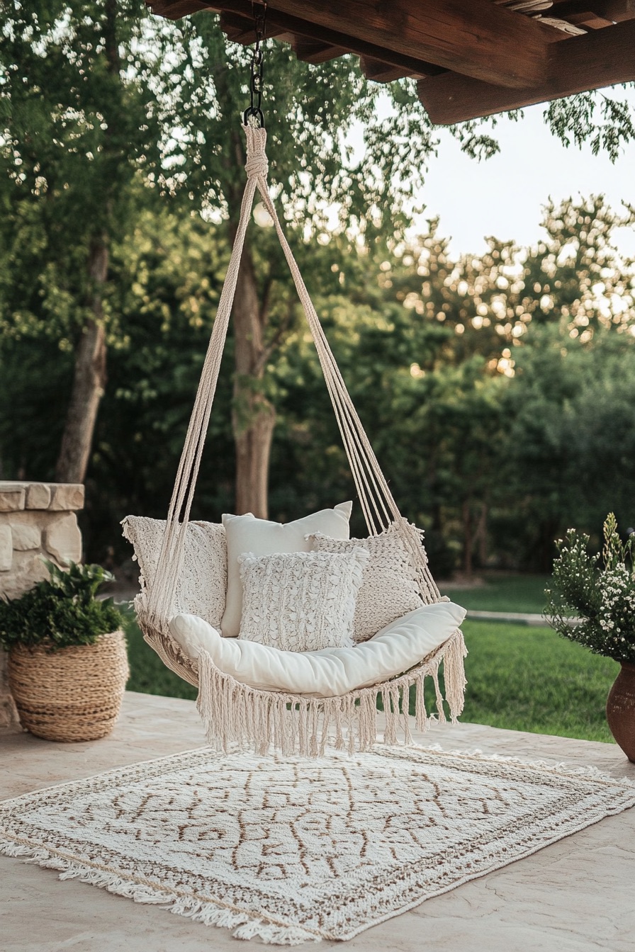 outdoor patio hanging chair 1