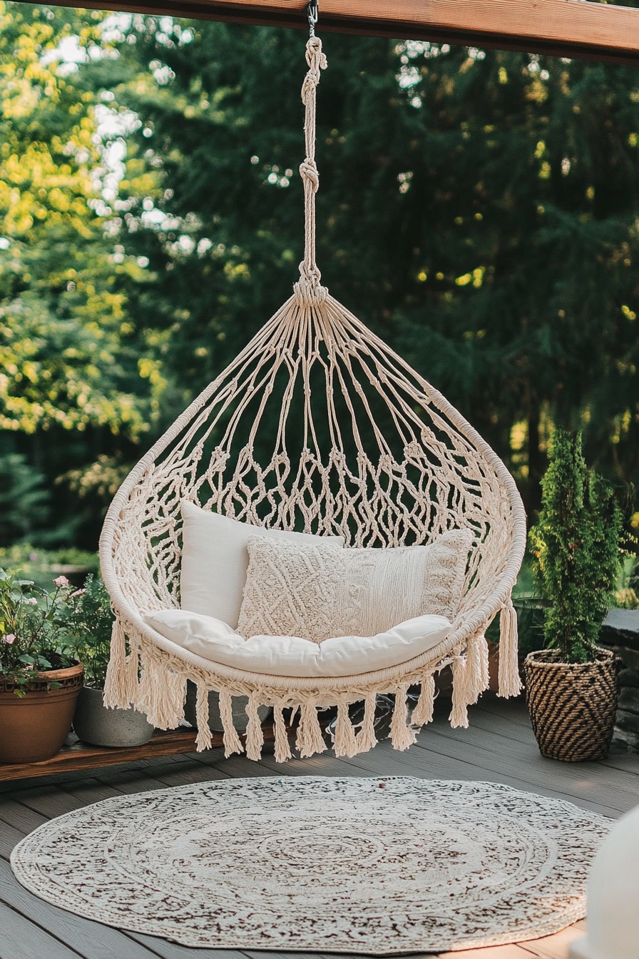 outdoor patio hanging chair 3