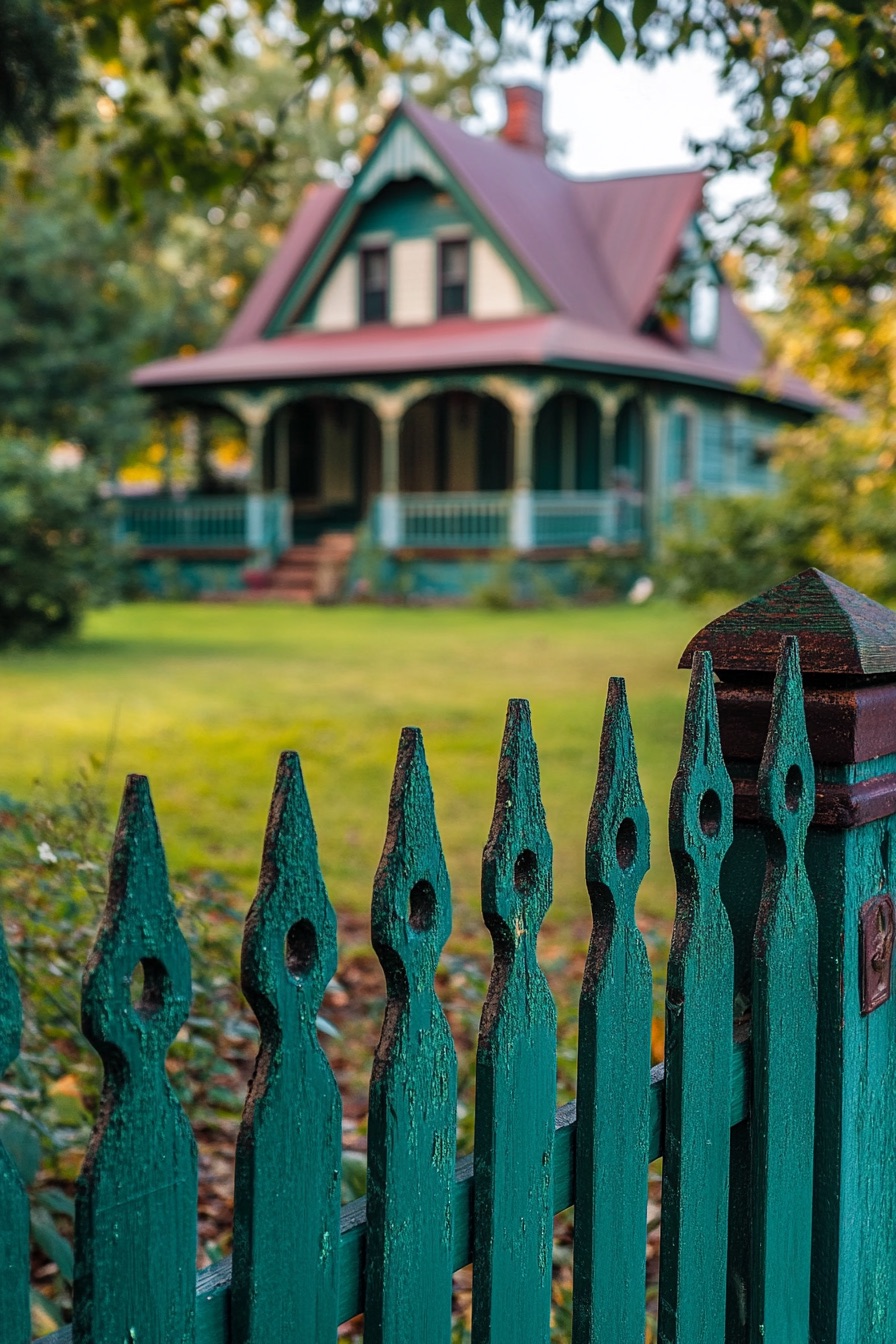 green brown color fence 1